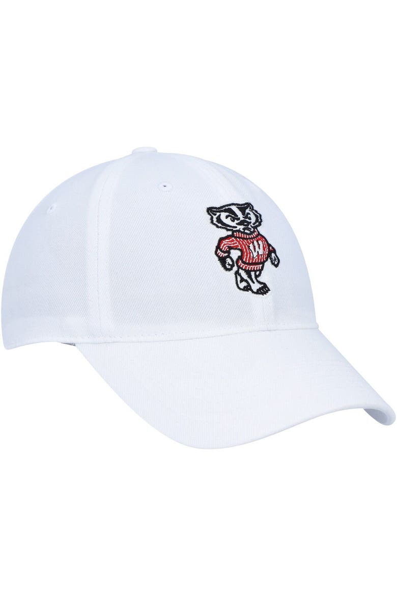 Men's Under Armour White Wisconsin Badgers Classic Adjustable Hat, Alternate, color, White