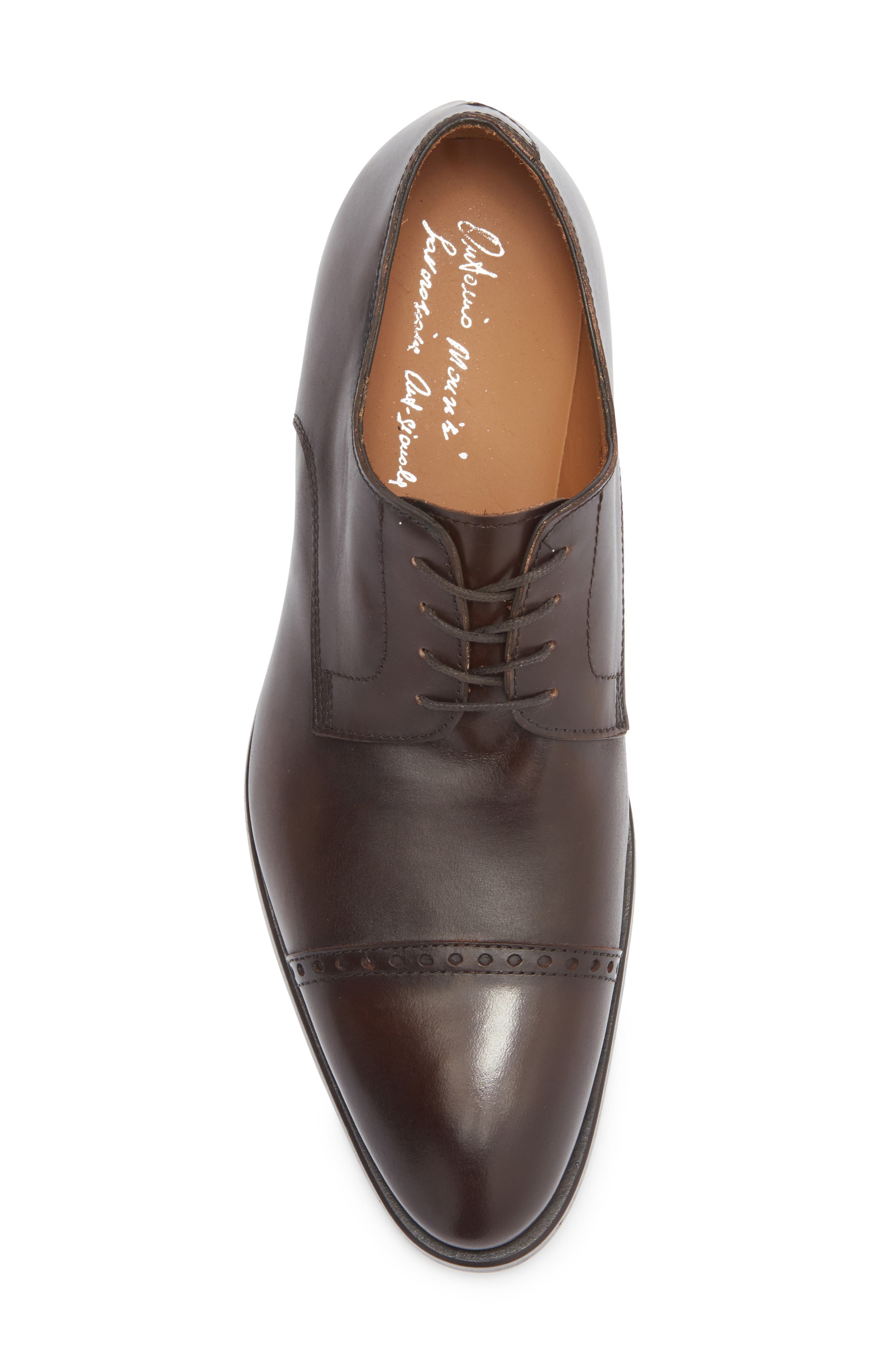 ANTONIO MAURIZI Cap Toe Derby, Alternate, color, Caffe
