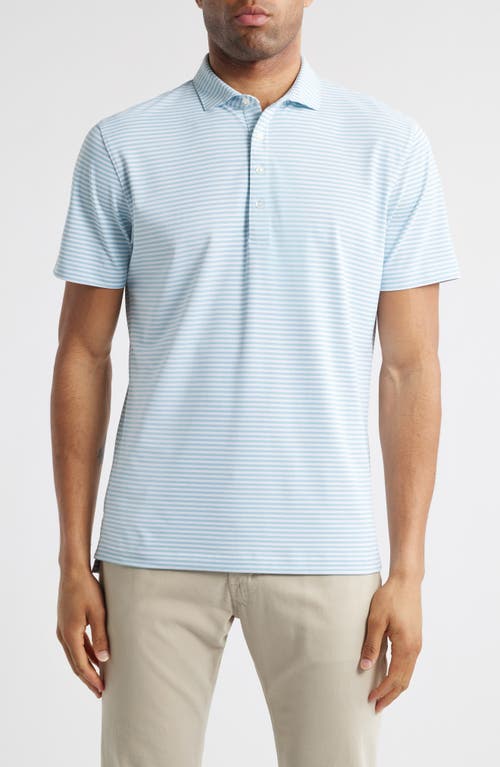 Johnnie-o Stetsons Stripe Performance Polo In Haze