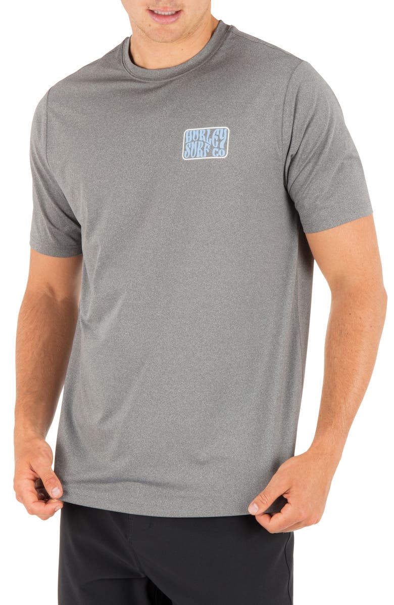 Hurley Hybrid Graphic T-Shirt, Alternate, color, Ion Grey Heater