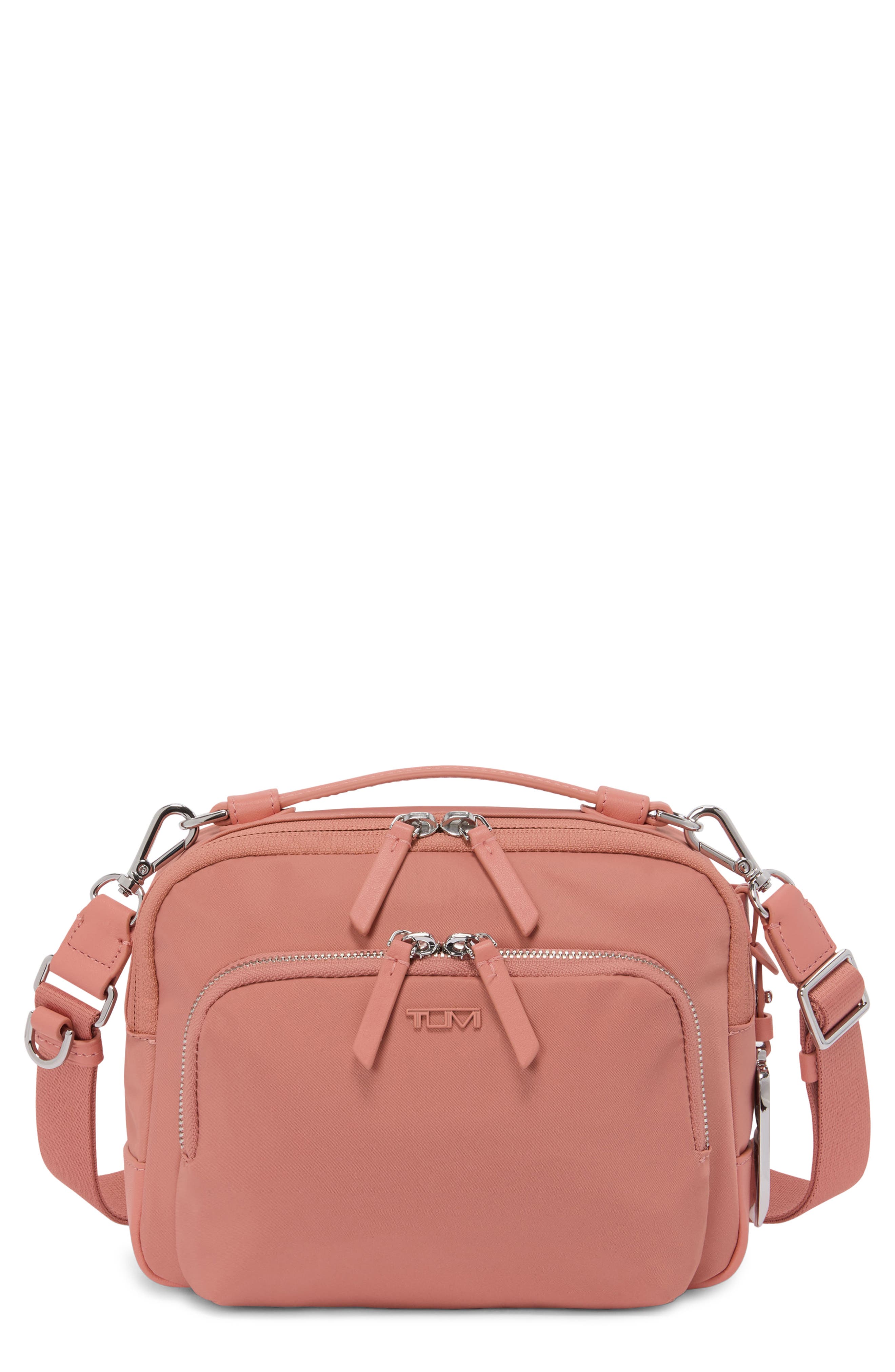 Voyageur Teghan Crossbody Bag, Main, color, PINK CLAY