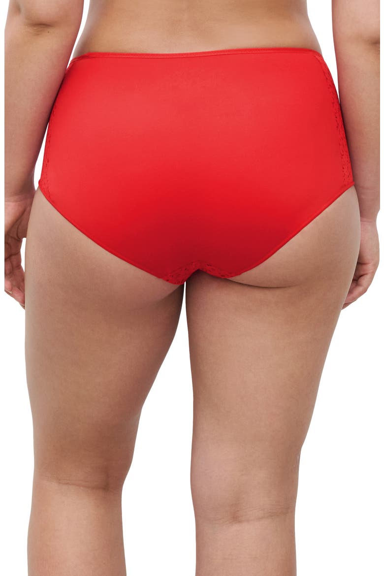 Norah Comfort High Waist Briefs, Alternate, color, POPPY RED