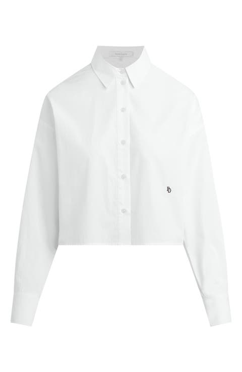 The Next Chapter Cropped Button-Down Shirt