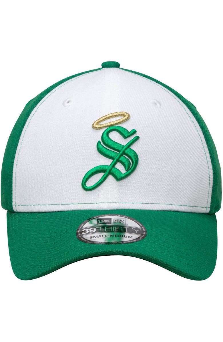 New Era Men's New Era White Santos Laguna International Club Basic 39THIRTY Flex Hat, Alternate, color, 