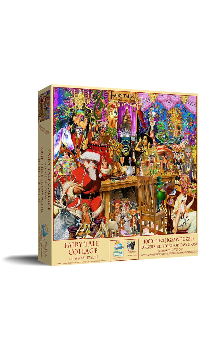 Sunsout Fairy Tale Collage 1000 piece Jigsaw Puzzle for Adults Large Pieces, Main, color, Multicolor