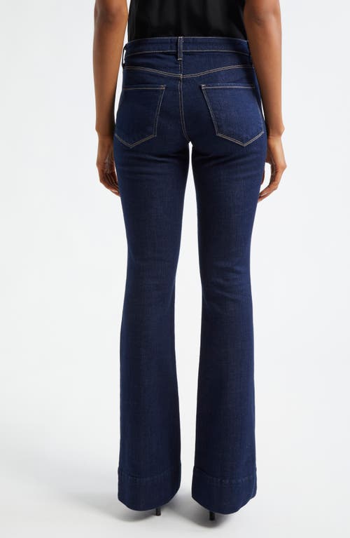 L Agence L'agence Lenora Front Seam Flare Leg Jeans In Koval