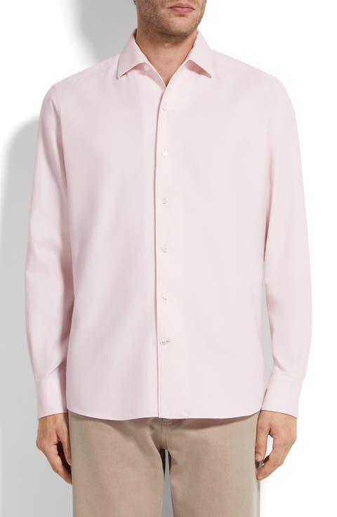 Cashco Cotton & Cashmere Oxford Button-Up Shirt