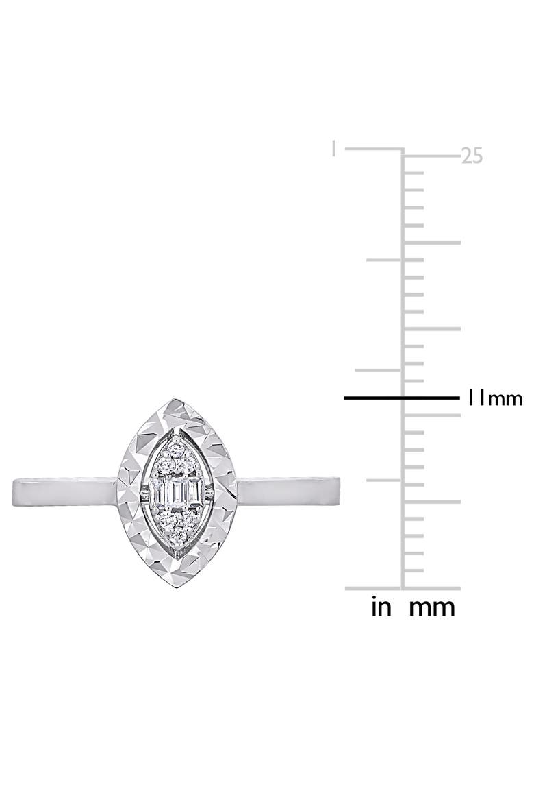 Diamond Marquise-Shape Cluster Ring 14k, Alternate, color, 14k White Gold