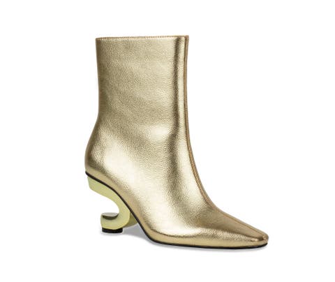 Metallic Heel Bootie