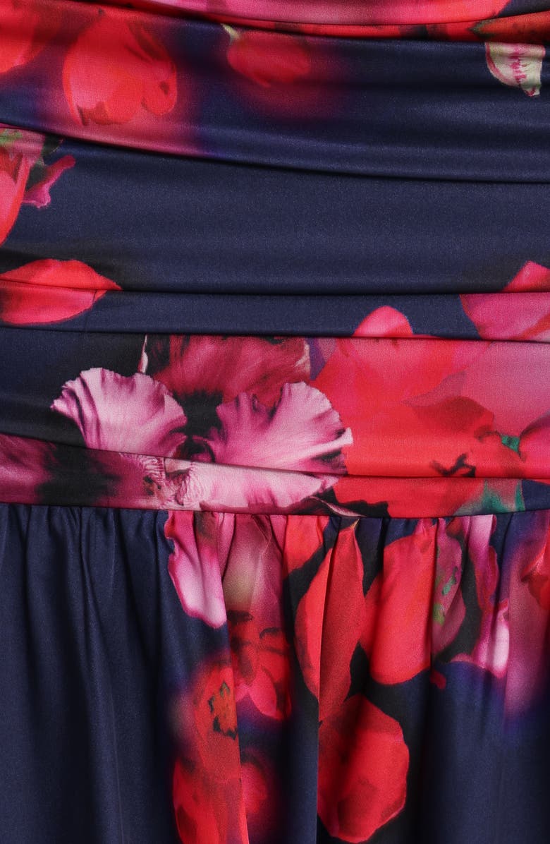 Petal & Pup Freda Floral Halter Top & Maxi Skirt Set, Alternate, color, Navy Floral