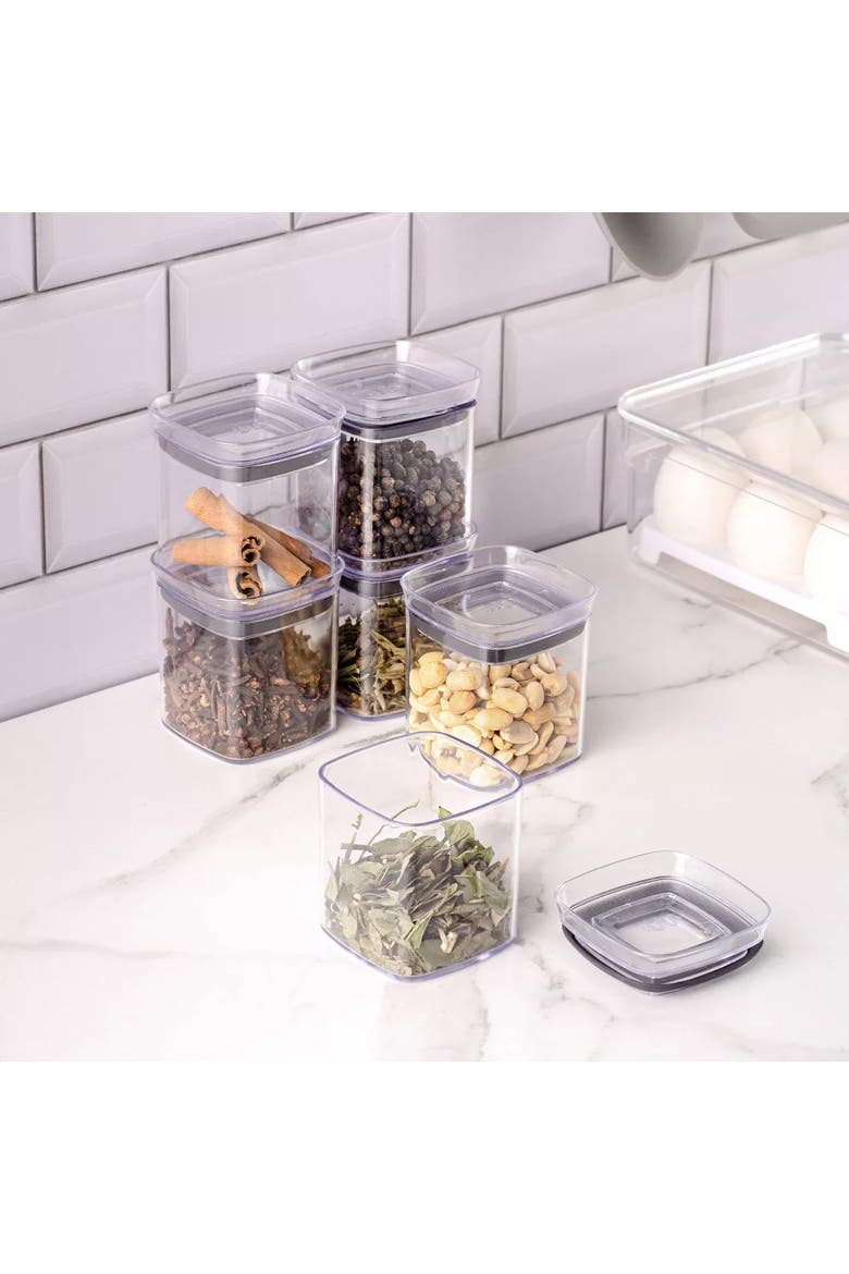Clear Tiered Countertop Spice Organizer 13-Piece Set, Alternate, color, Clear