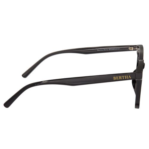 Bertha Betty Polarized Sunglasses In Black/black