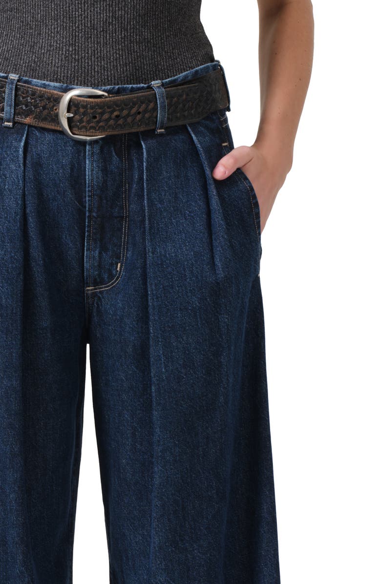 Citizens of Humanity Petra Pleated Wide Leg Jeans, Alternate, color,