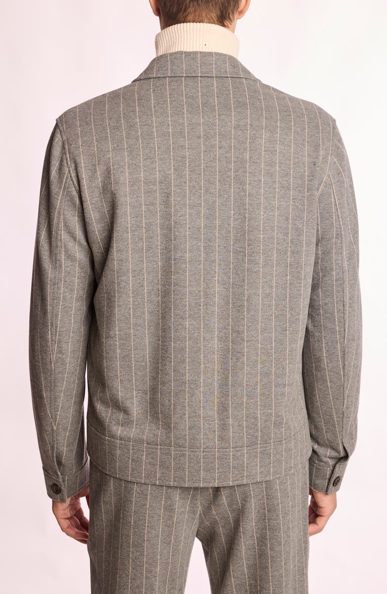 PAISLEY & GRAY Hilo Pinstripe Slim Fit Button Jacket, Alternate, color, Light Grey Tan Pinstripe