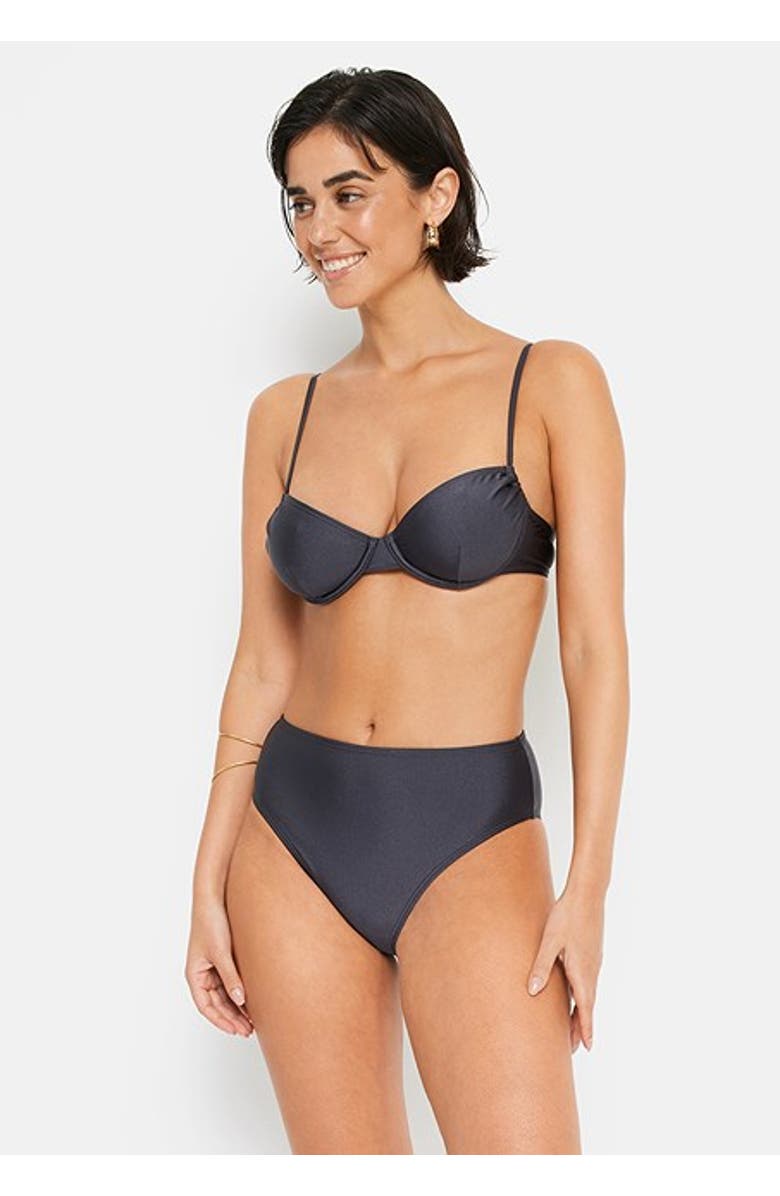 LSCN by LASCANA Women's Shimmer High Waisted Bikini Bottom, Main, color, 