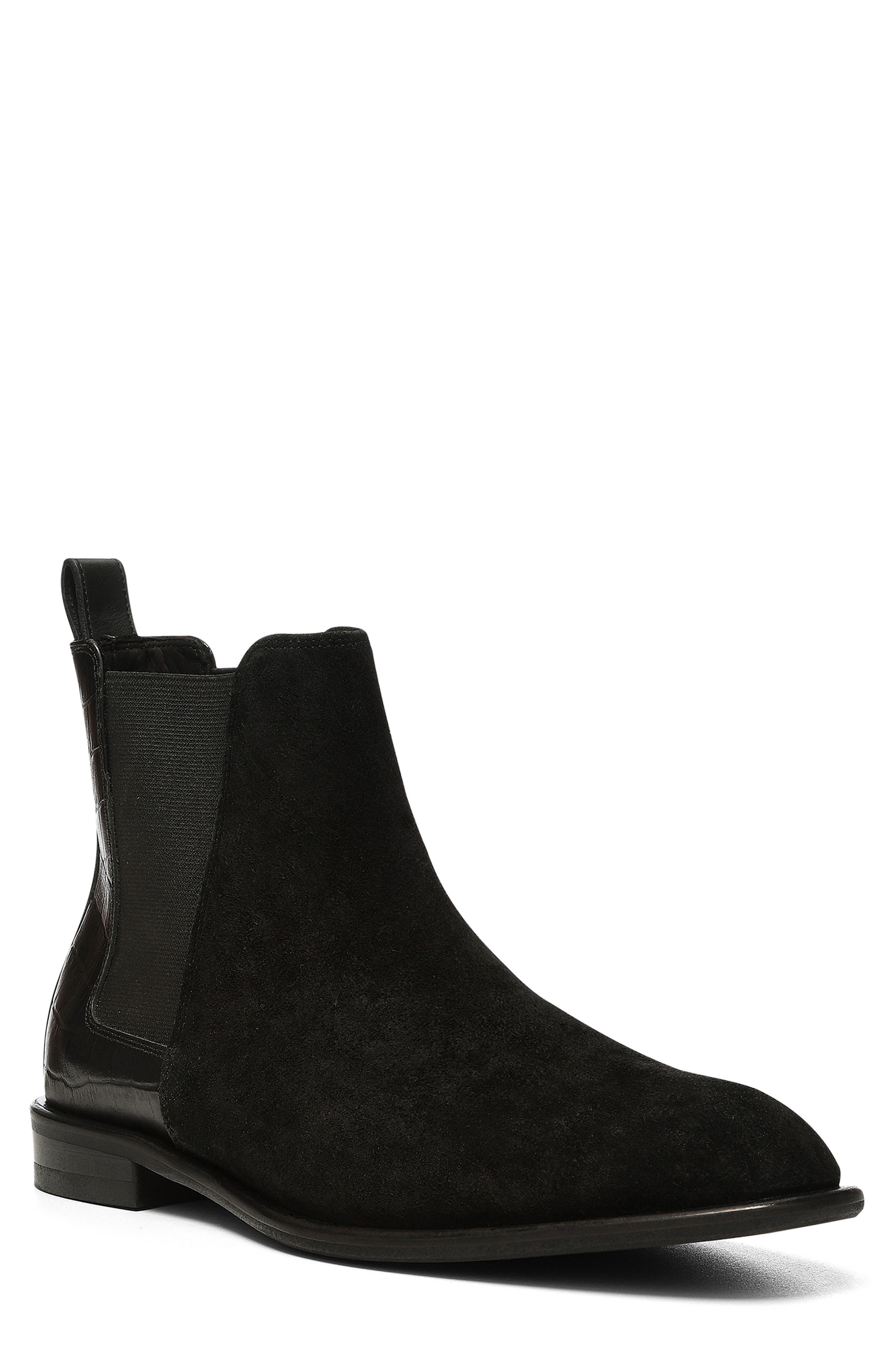 Donald Pliner Calf Suede Chelsea Boot, Main, color, 