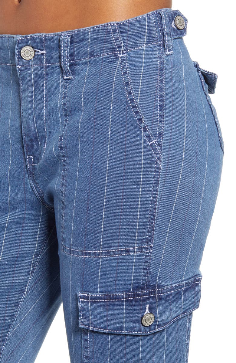 Dickies Stripe Skinny Cargo Jeans, Alternate, color,