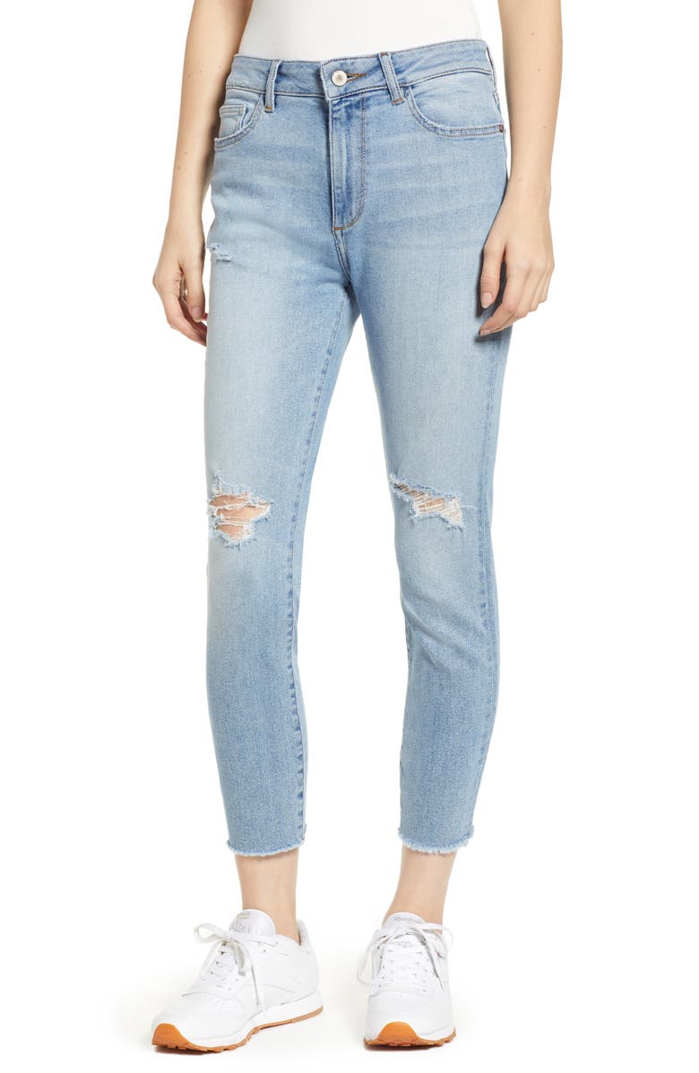 DL1961 Farrow Instaslim Ripped High Waist Crop Skinny Jeans, Main, color, 