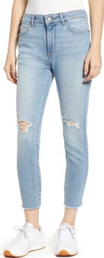DL1961 Farrow Instaslim Ripped High Waist Crop Skinny Jeans