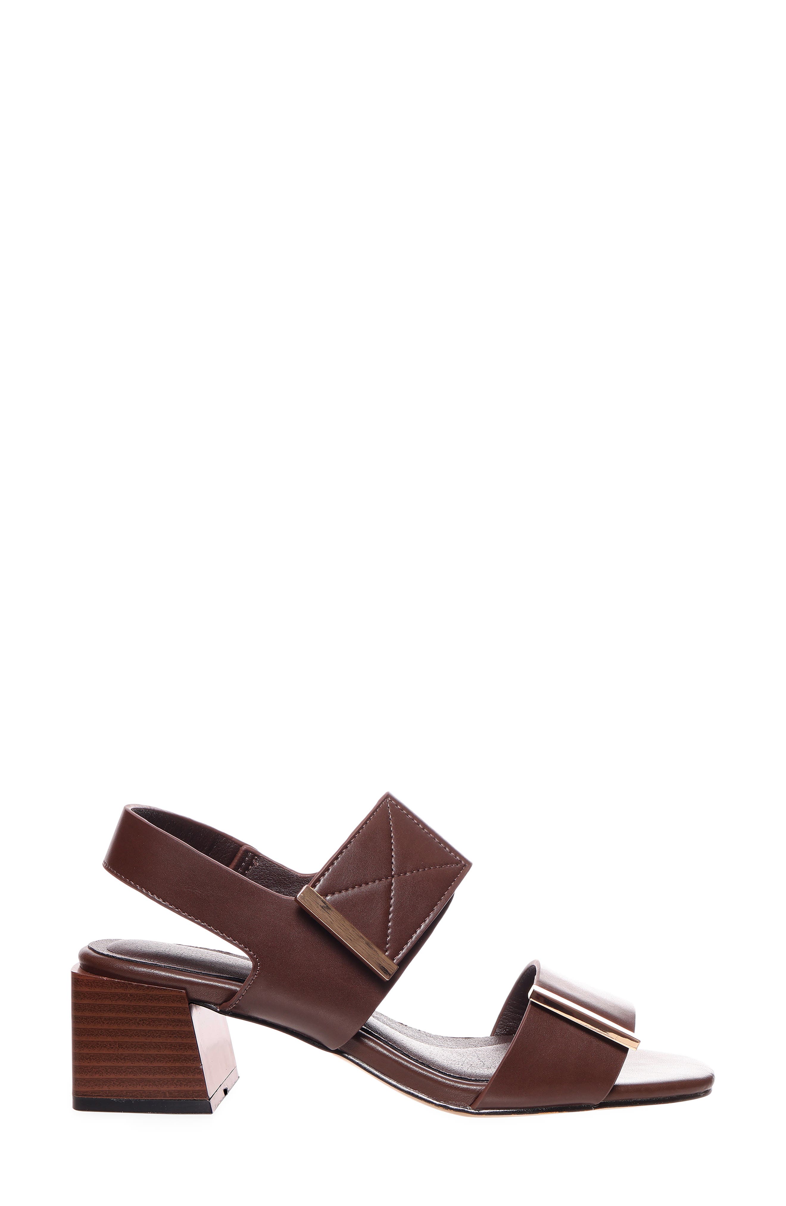 AquaDiva Leather Sandal, Alternate, color, Chocolate