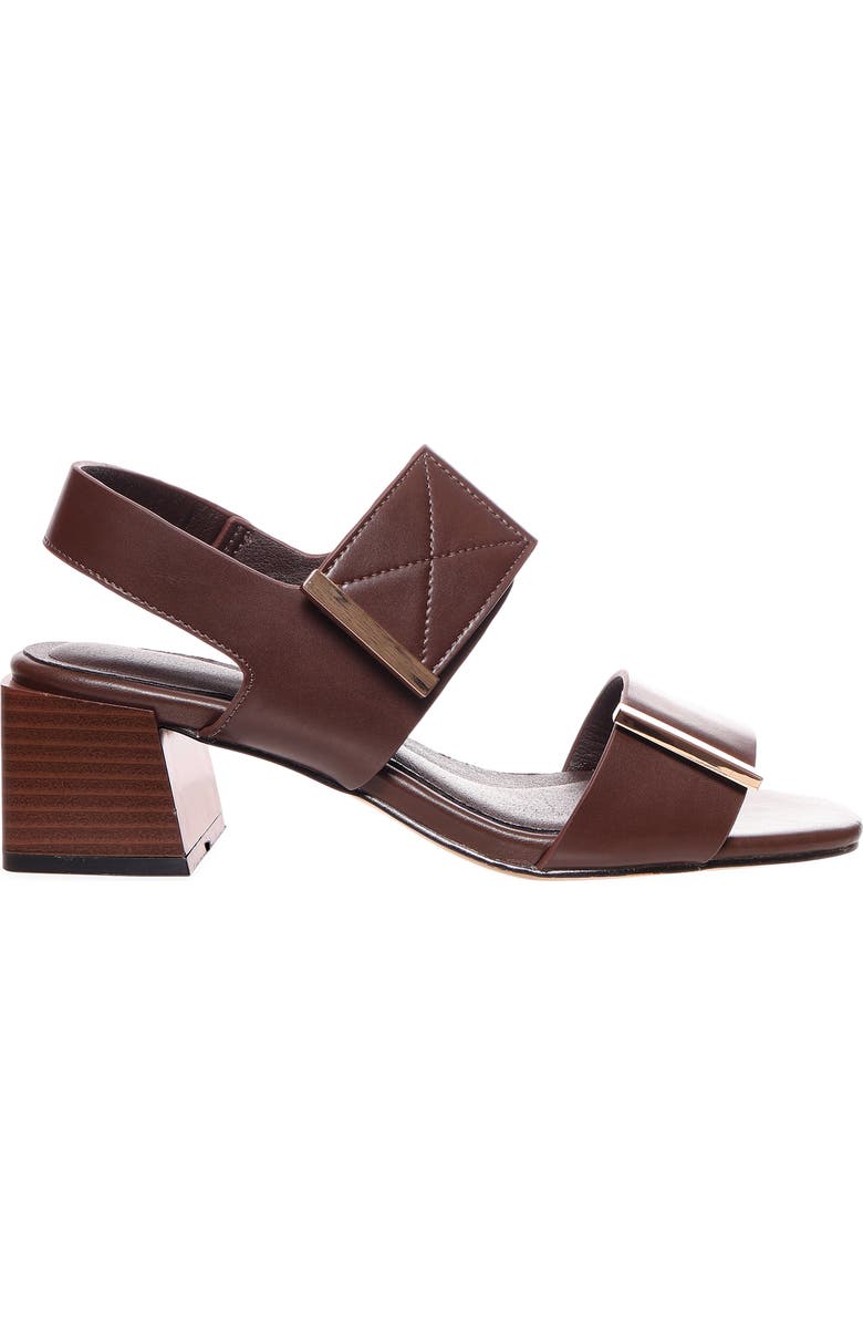 AquaDiva Leather Sandal, Alternate, color, Chocolate