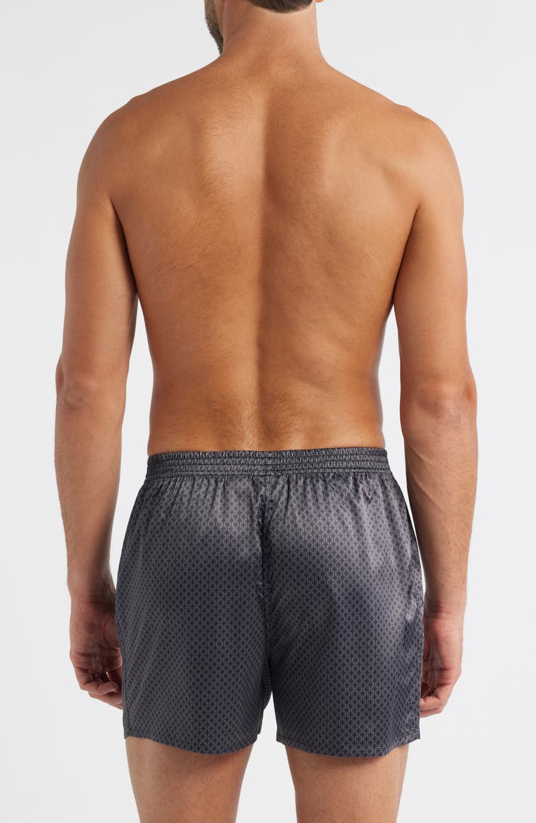 Majestic International Dreams of Satin Boxers, Alternate, color, Black