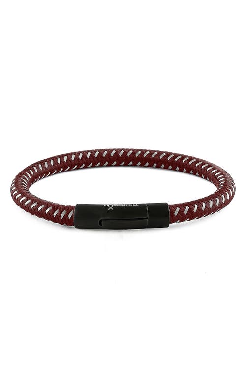 Tateossian Thompson Braided Bracelet in Red 