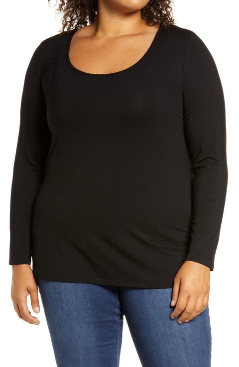 Twist Back Top (Plus Size)