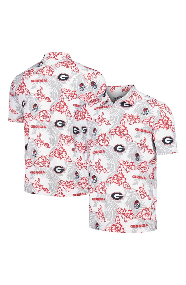Reyn Spooner Men's Reyn Spooner White Georgia Bulldogs Performance Polo, Alternate, color, 