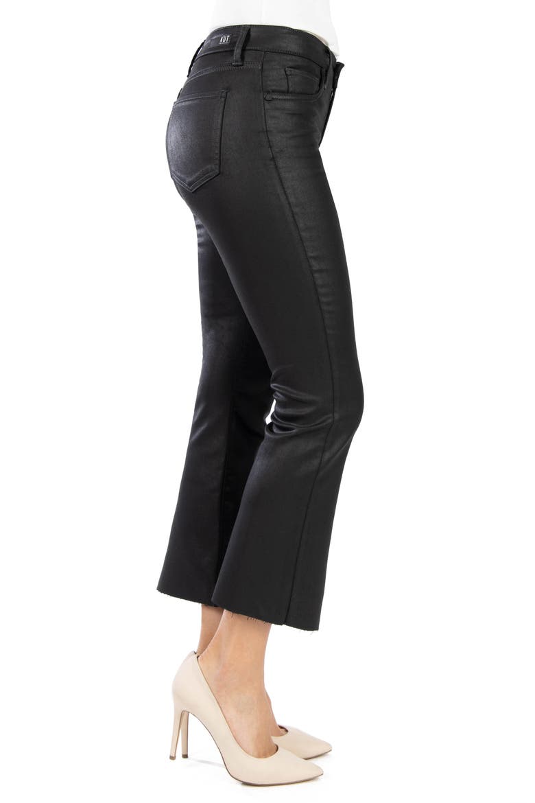 Kelsey Crop Kick Flare Jeans, Alternate, color, BLACK JM