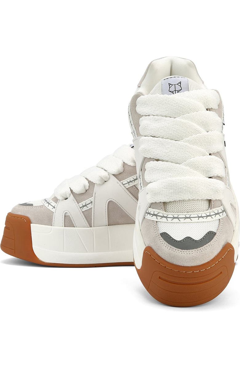 Naked Wolfe Slide Sneaker, Alternate, color, White