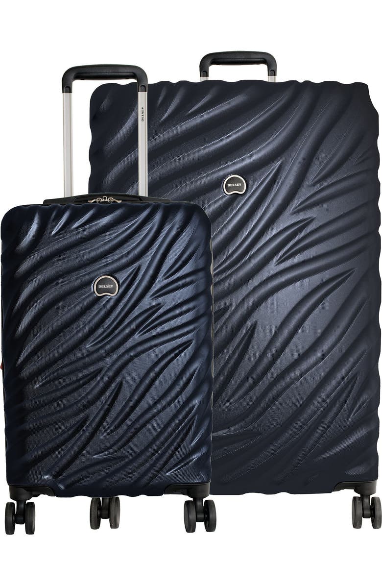 Delsey Paris Alexis Hardside 2 Piece (21"/29") Expandable Spinner Luggage Set, Main, color, Navy