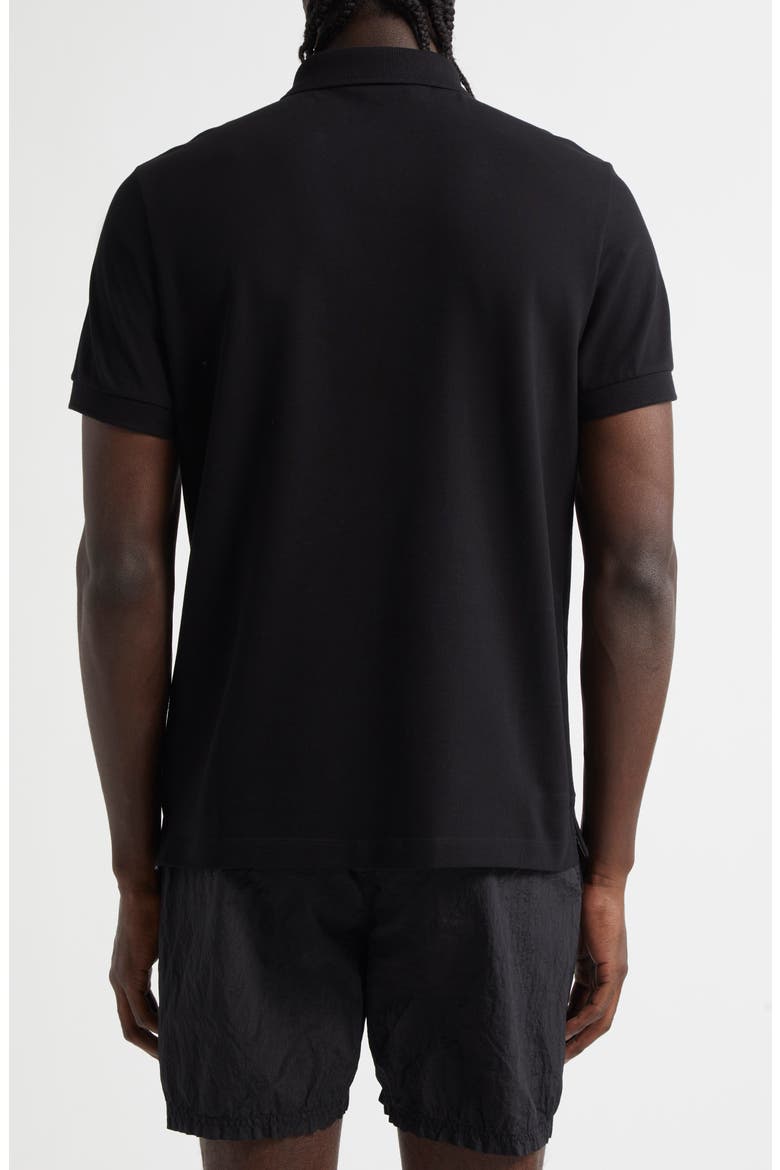 2SC18 Slim Fit Piqué Polo, Alternate, color, V0029 BLACK