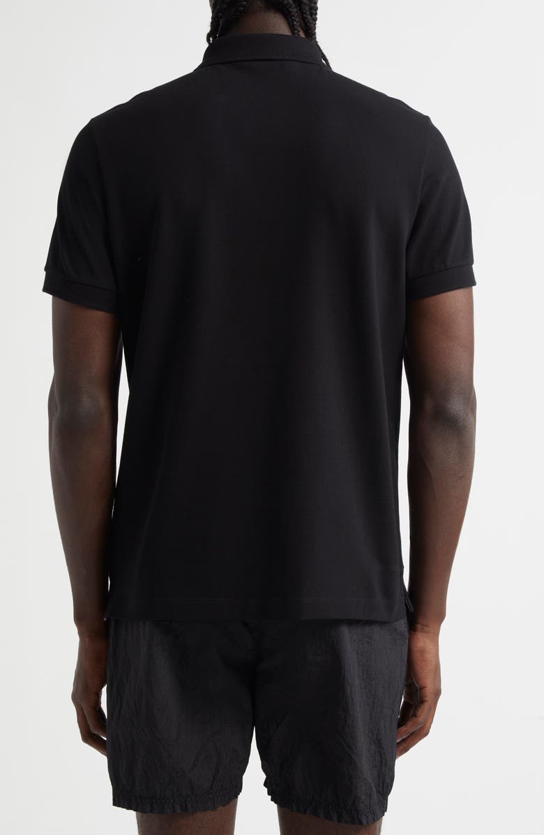 Stone Island 2SC18 Slim Fit Piqué Polo, Alternate, color, V0029 Black