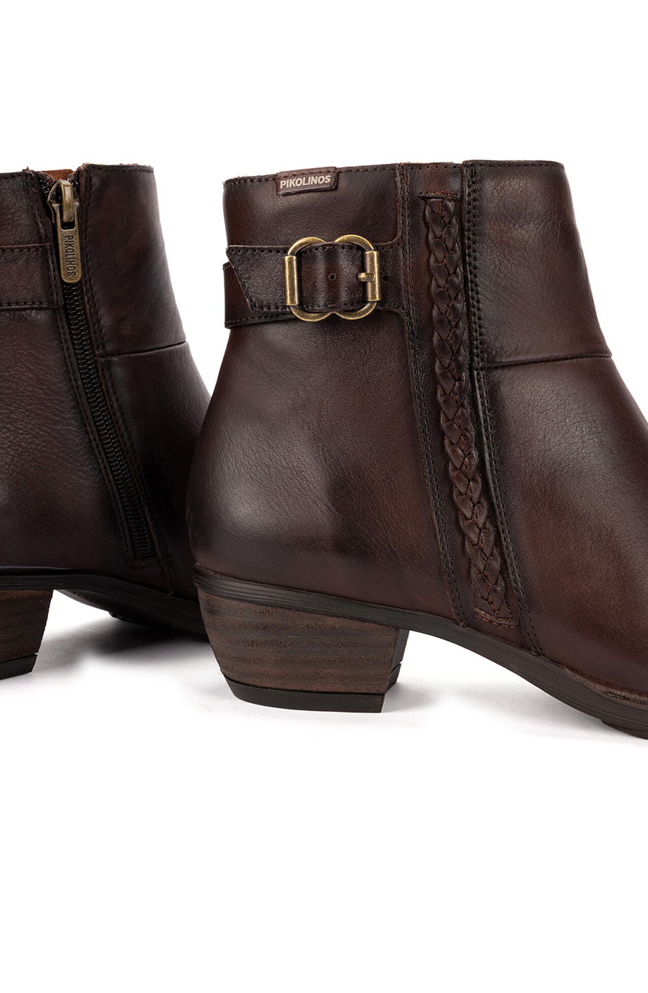 Utiel Leather Bootie, Alternate, color, CAOBA
