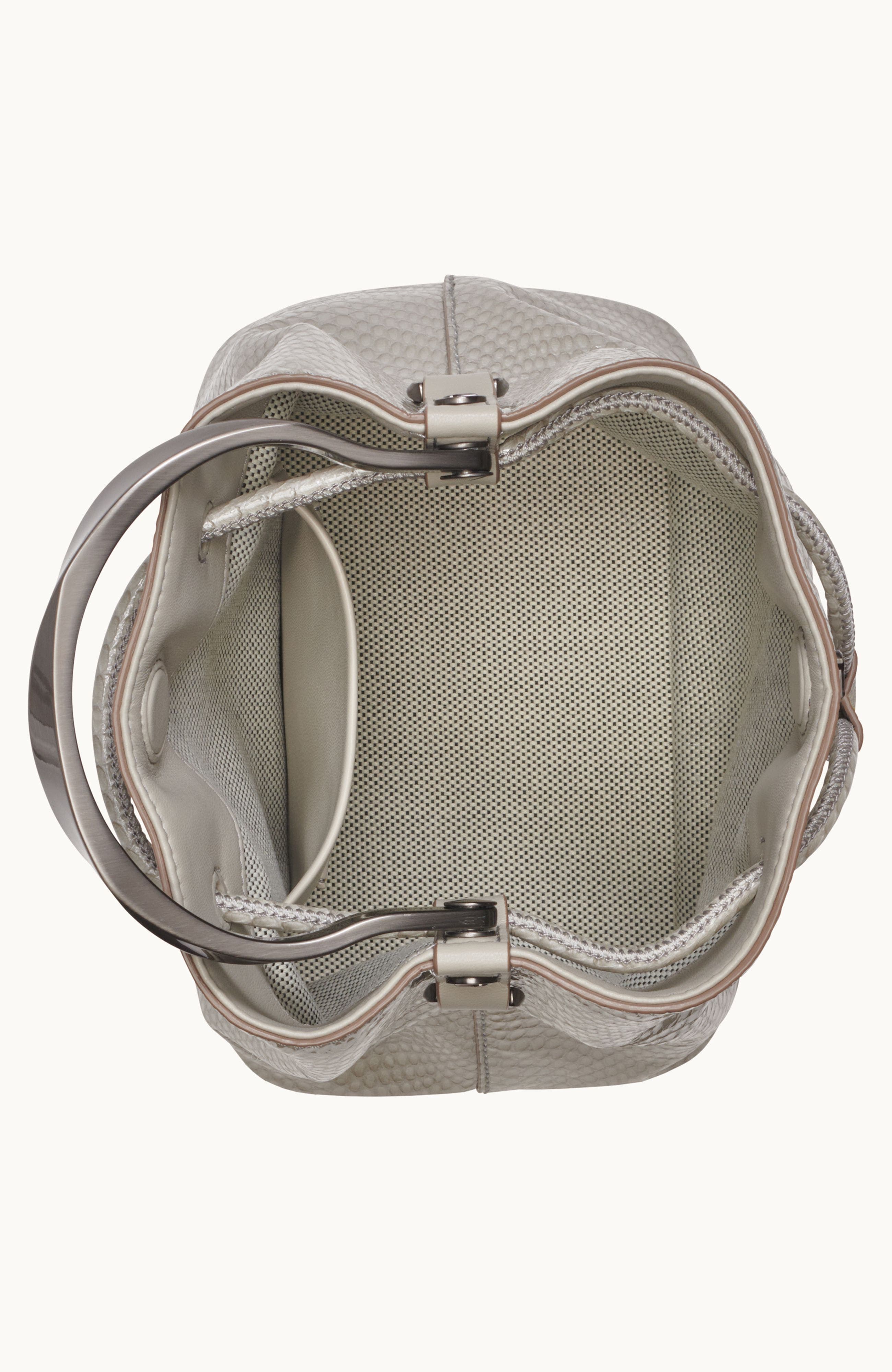 Donna Karan New York Lawrence Snake Bucket, Alternate, color, Zinc