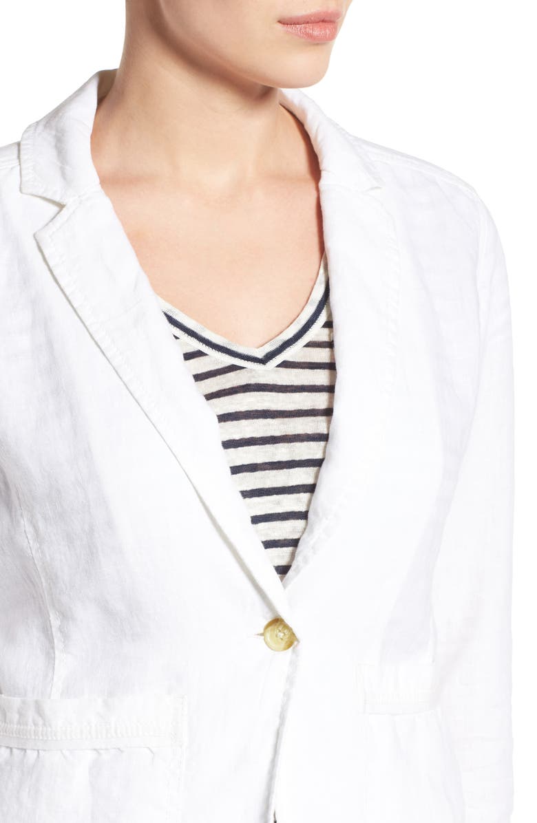 Caslon<sup>®</sup> Linen One-Button Blazer, Alternate, color, 