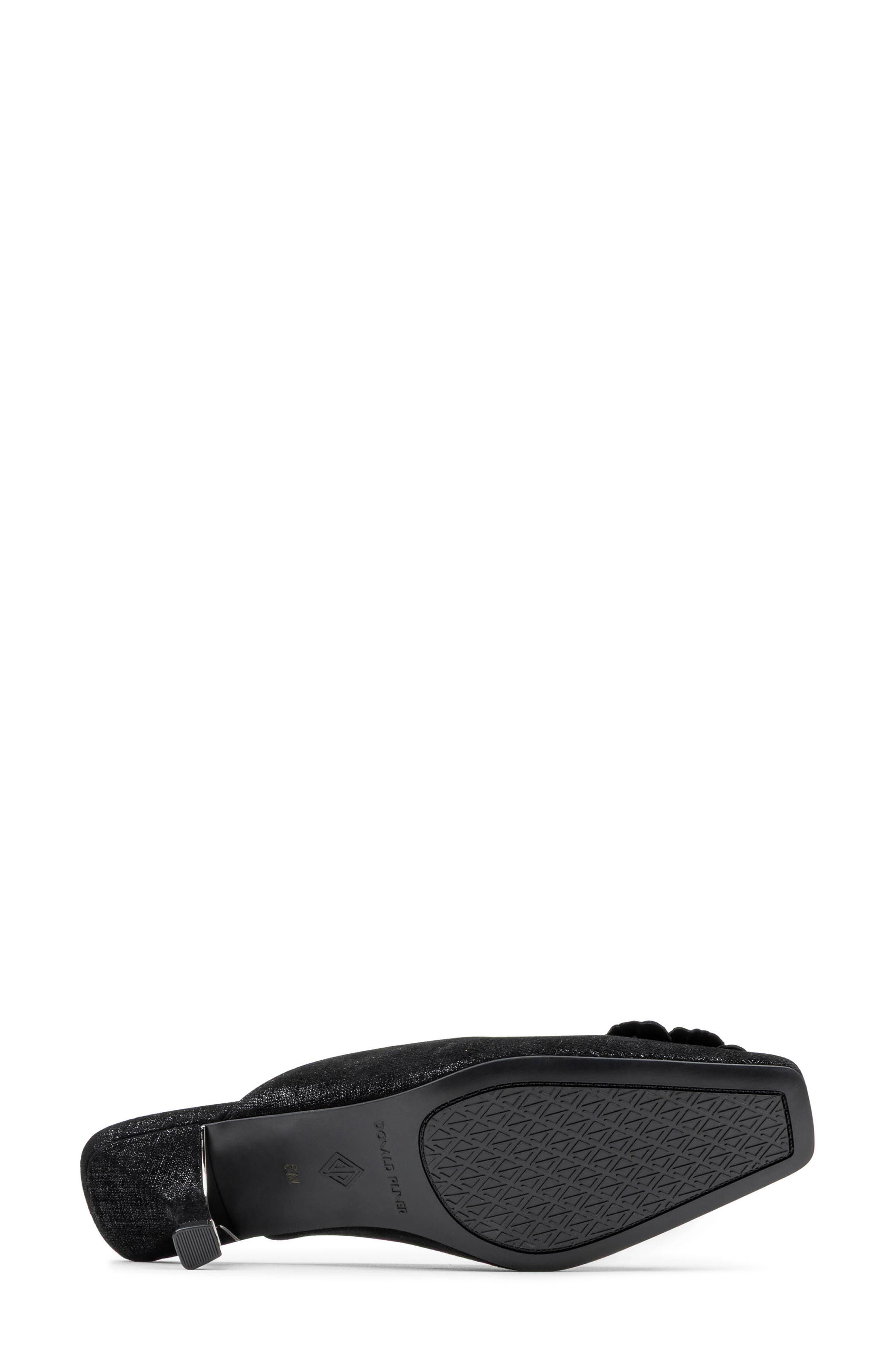 Kalinna Square Toe Mule, Alternate, color, BLACK
