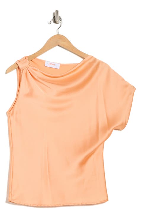 Asymmetric Satin Top