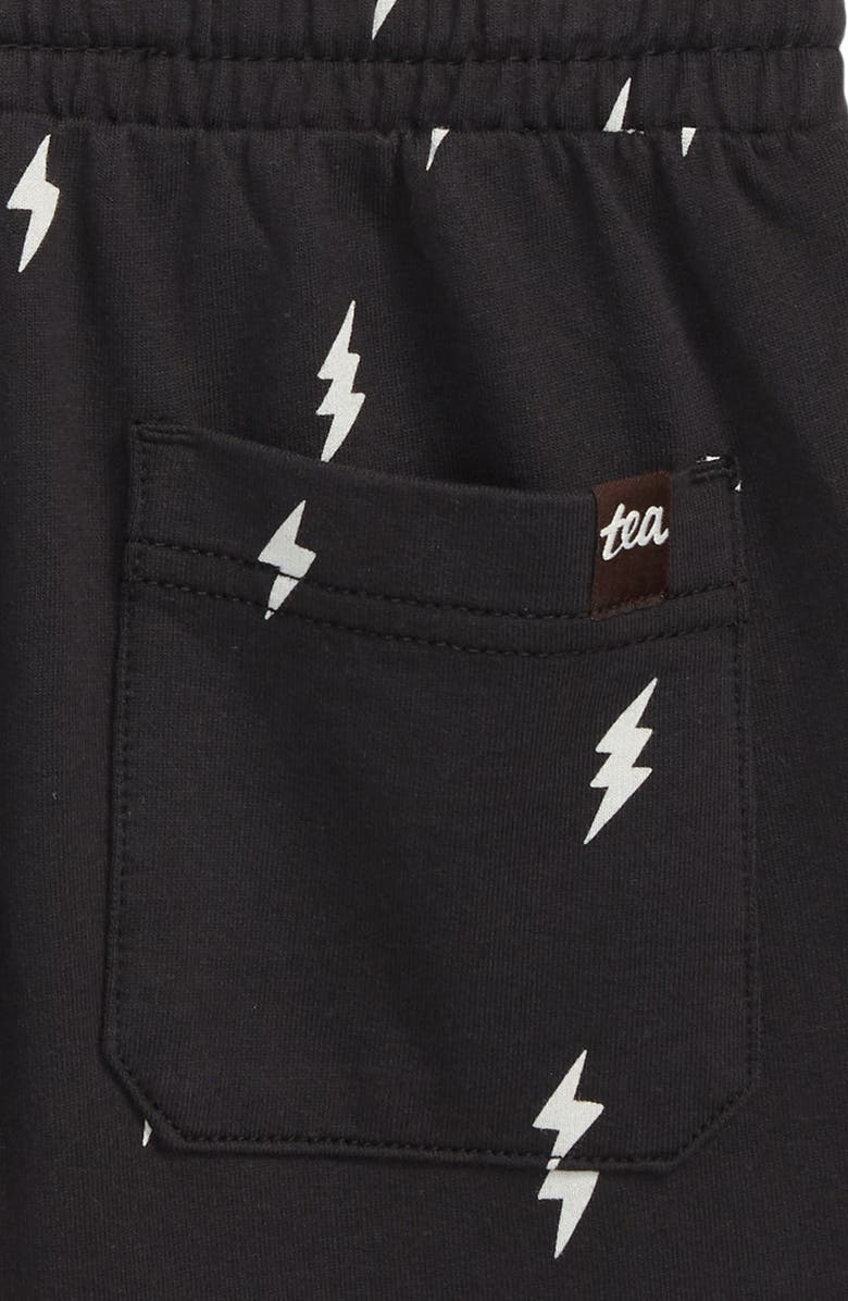 Tea Collection Printed Knit Gym Shorts, Alternate, color, 