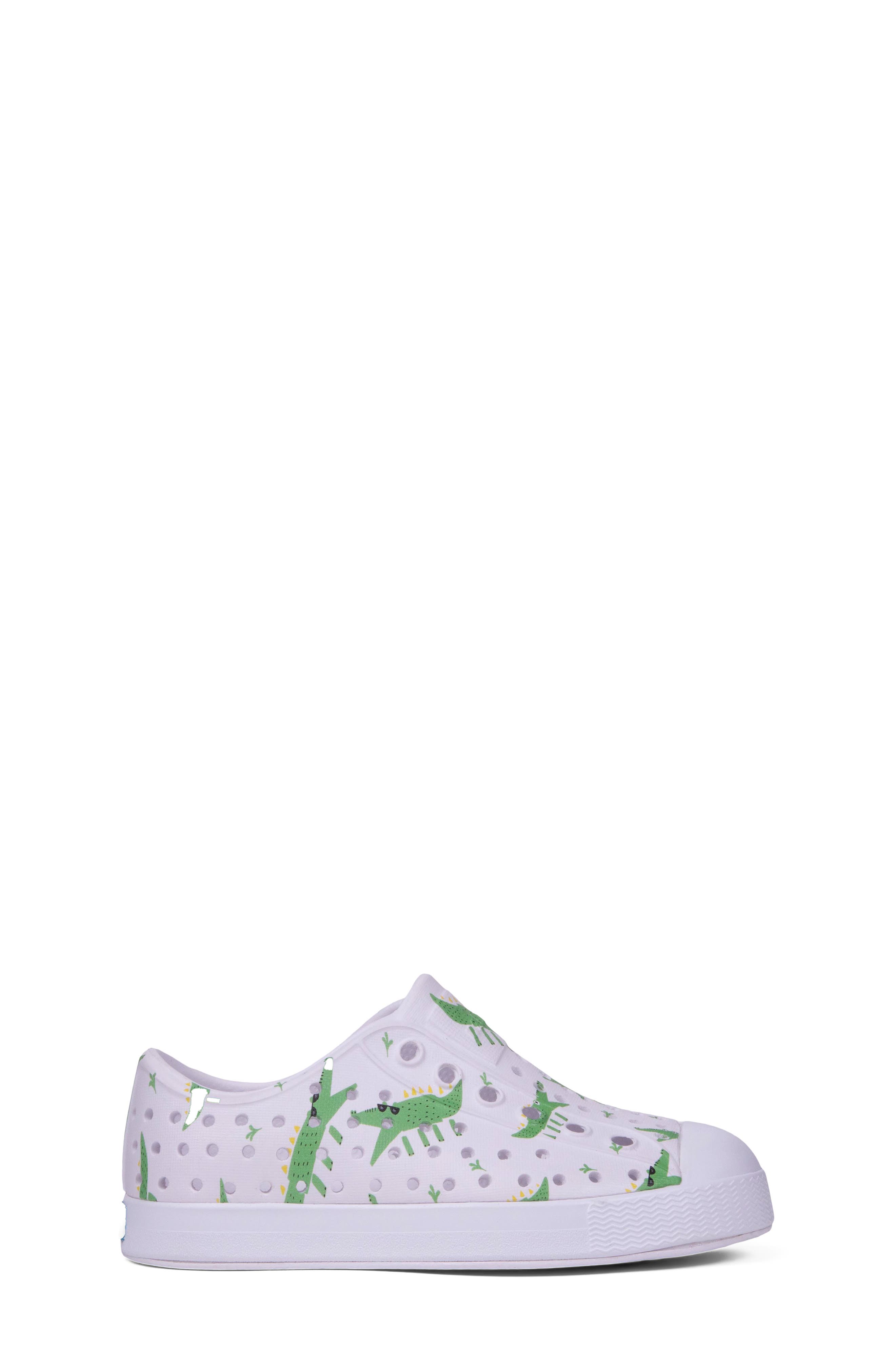 Native Shoes Jefferson Water Friendly Perforated Slip-On, Alternate, color, White/ Alligators