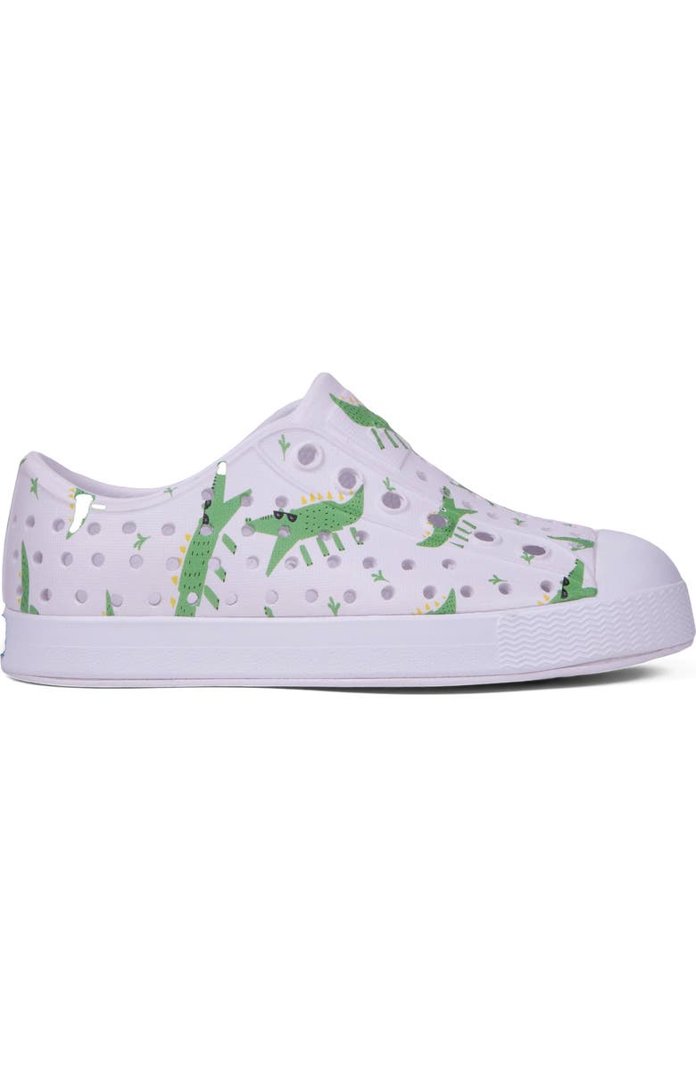 Native Shoes Jefferson Water Friendly Perforated Slip-On, Alternate, color, White/ Alligators