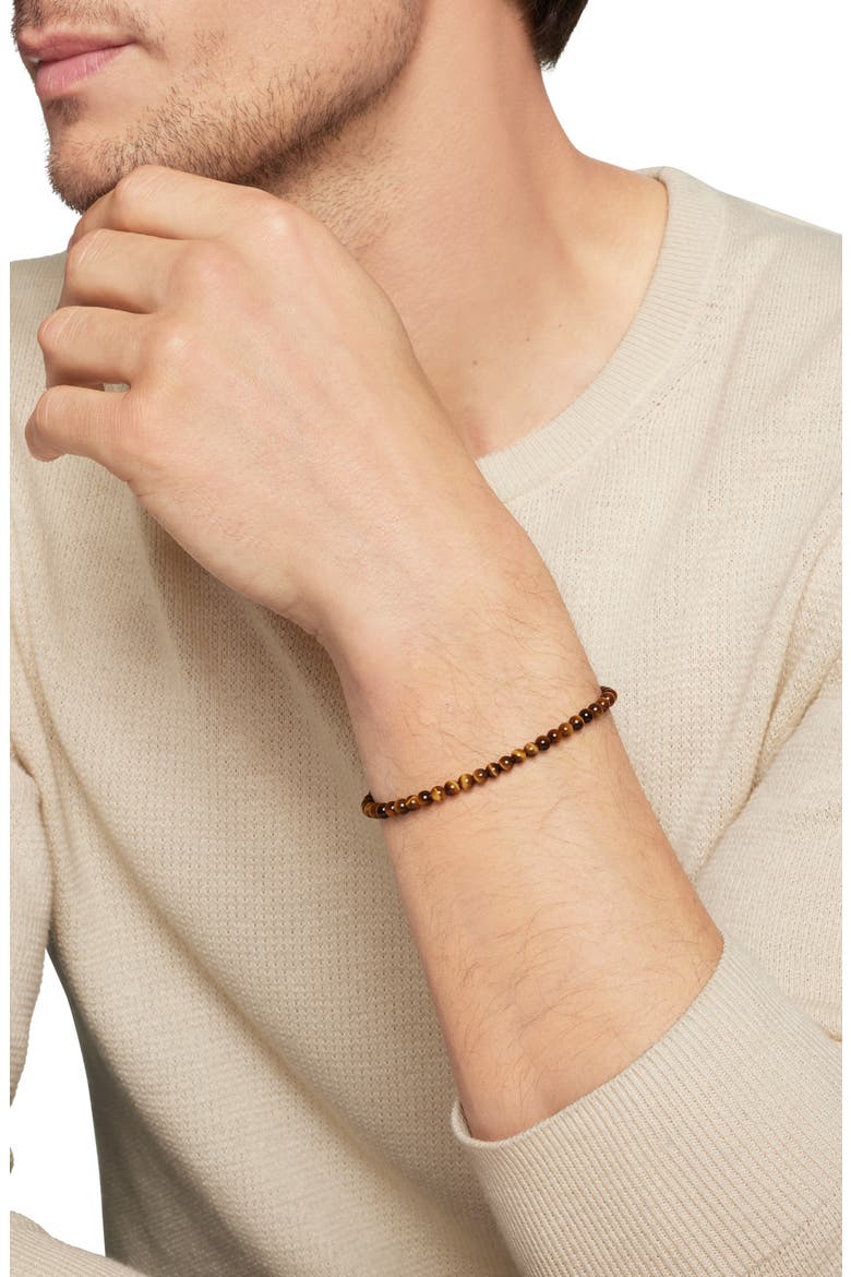 Men's Spiritual Beads Bracelet, Alternate, color, TIGERS EYE