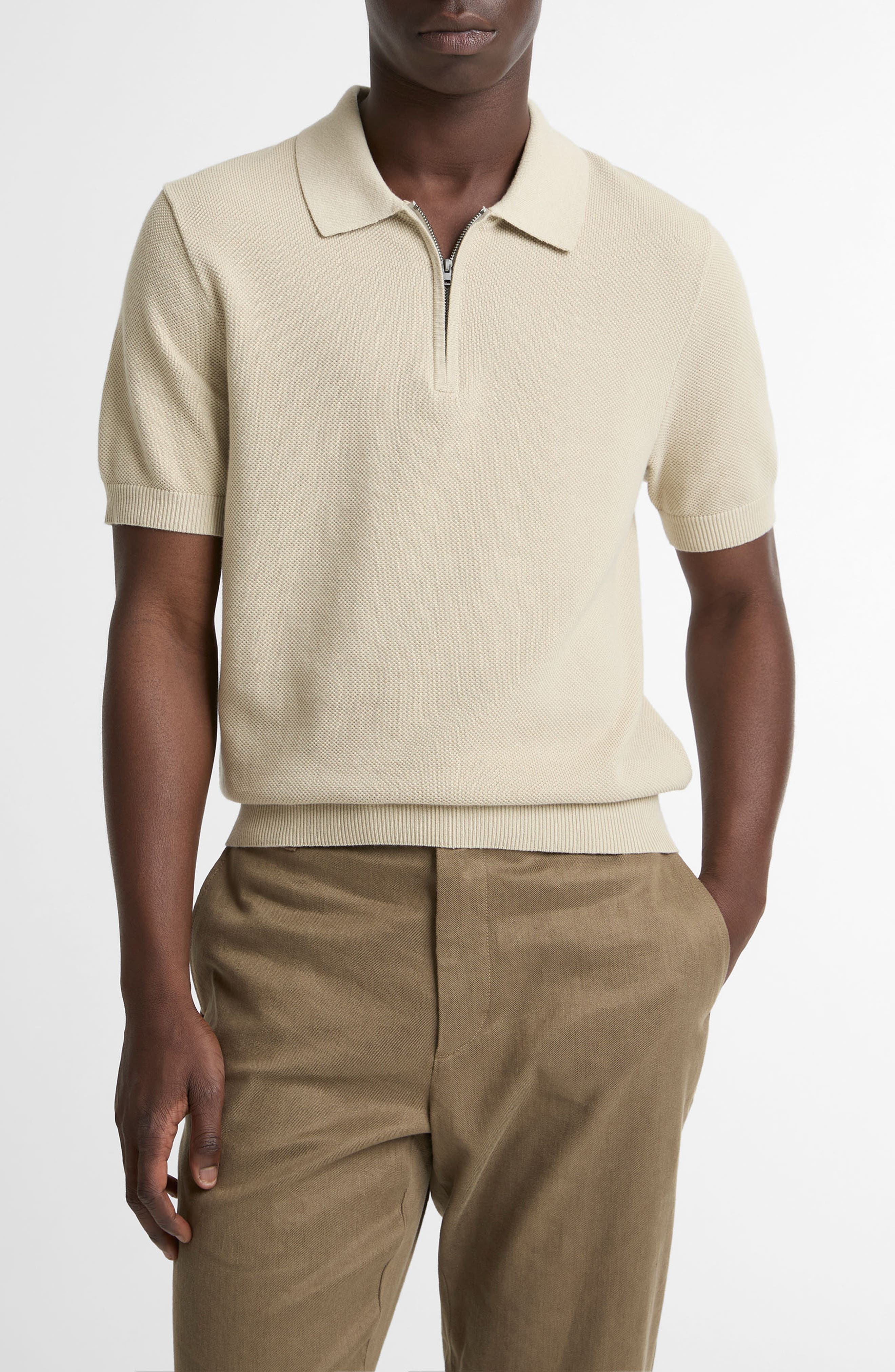 Pique Zip Polo - image 3