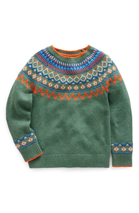 Kids' Fair Isle Crewneck Sweater (Toddler, Little Kid & Big Kid)