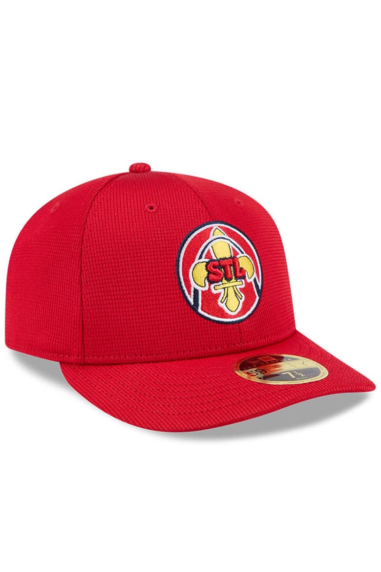 Men's New Era Red St. Louis Cardinals City Connect Batting Practice Low Profile 59FIFTY Fitted Hat, Alternate, color, Red
