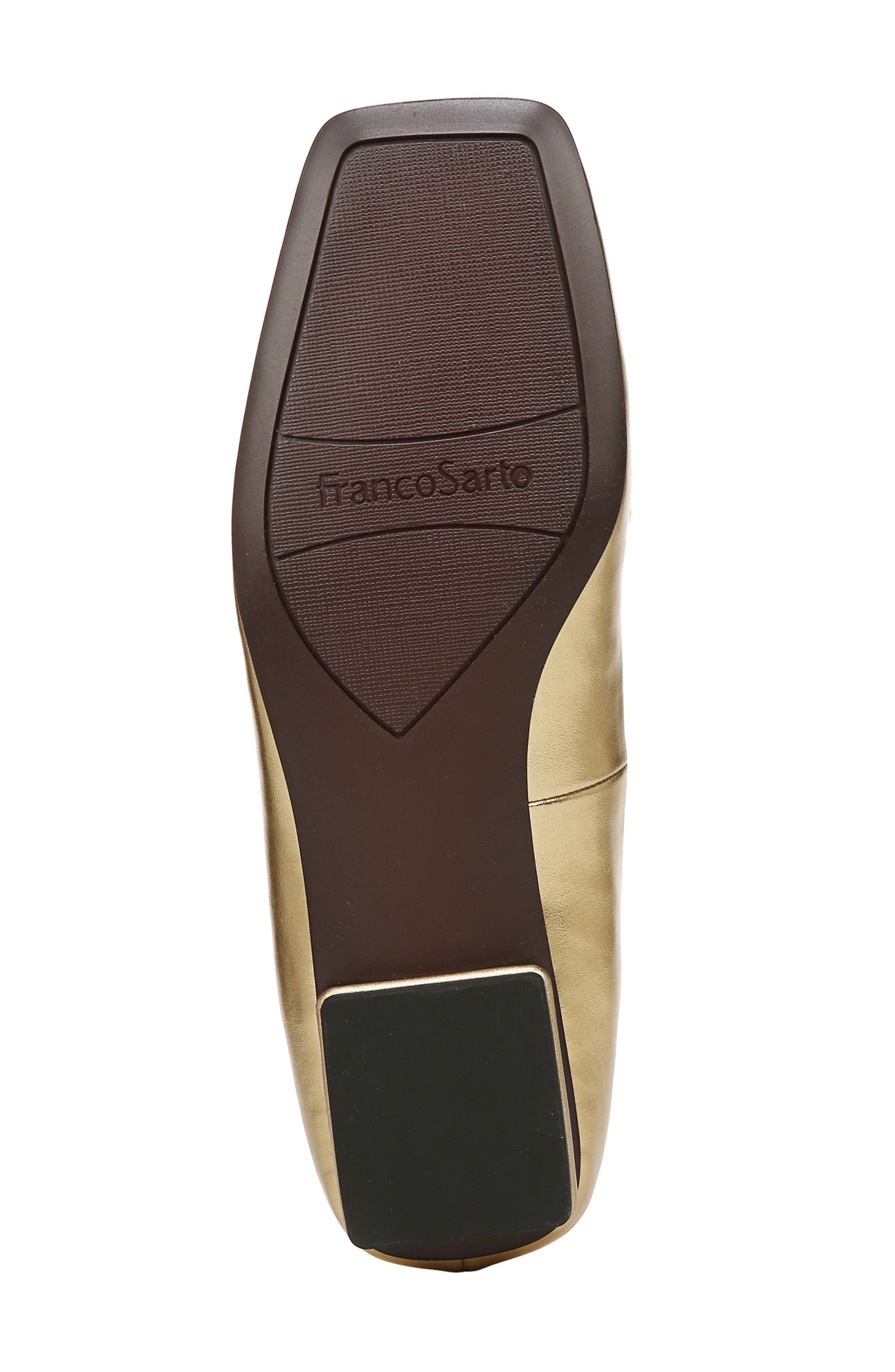 Tiari Chain Square Toe Loafer, Alternate, color, GOLD