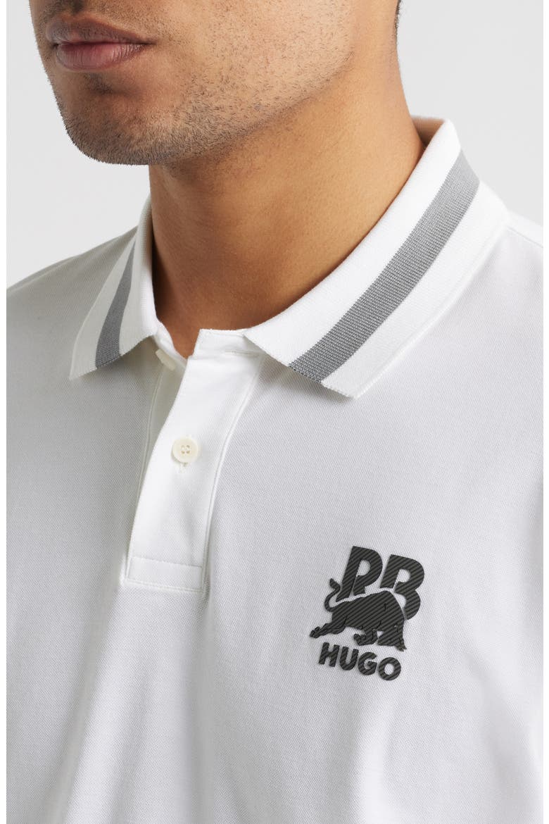 x RB Formula One™ Team Relaxed Fit Stretch Piqué Polo, Alternate, color, WHITE