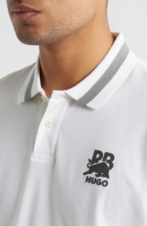 HUGO BOSS HUGO X RB FORMULA ONE™ TEAM RELAXED FIT STRETCH PIQUÉ POLO 
