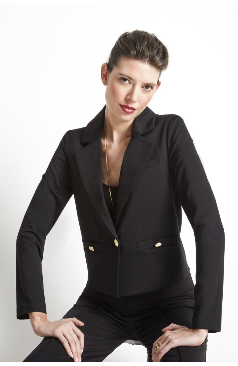 Capsule 121 THE EDDINGTON BLAZER, Alternate, color, Black